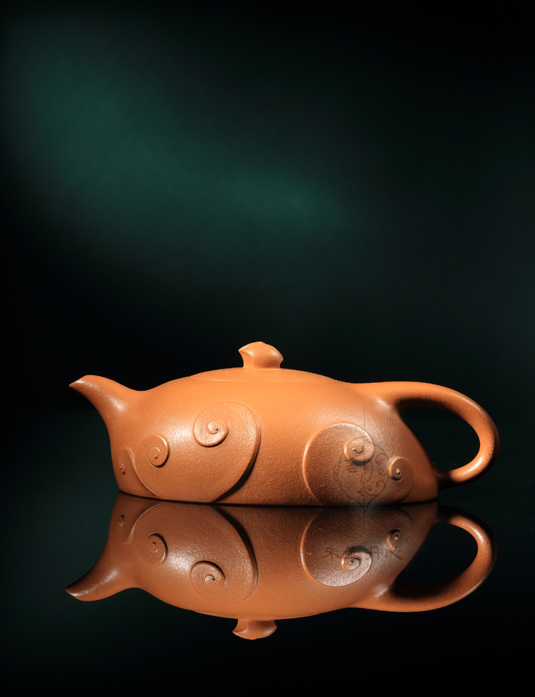 祥云壶【金奖】 - 朱丹紫砂壶 朱丹紫砂